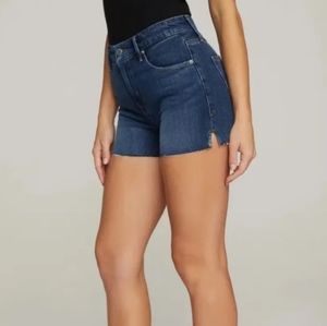 NWT Good American Cut Off Jean Shorts Size 15